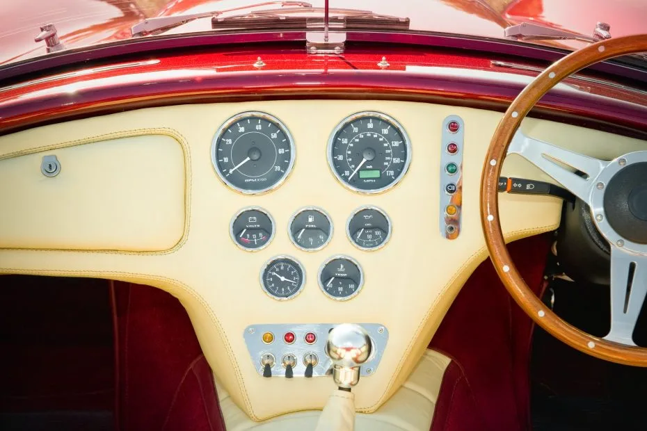 sports car interior